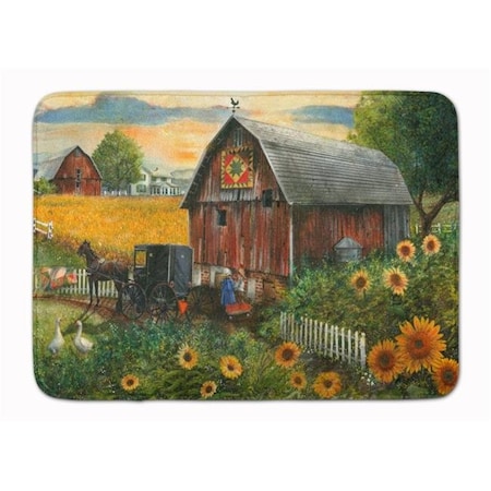 Carolines Treasures Carolines Treasures PTW2003RUG Sunflower Country Paradise Barn Machine Washable Memory Foam Mat PTW2003RUG
